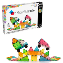 MAGNA-TILES Grand Prix 50-Piece Magnetic Construction Set, The ORIGINAL Magnetic Building Brand