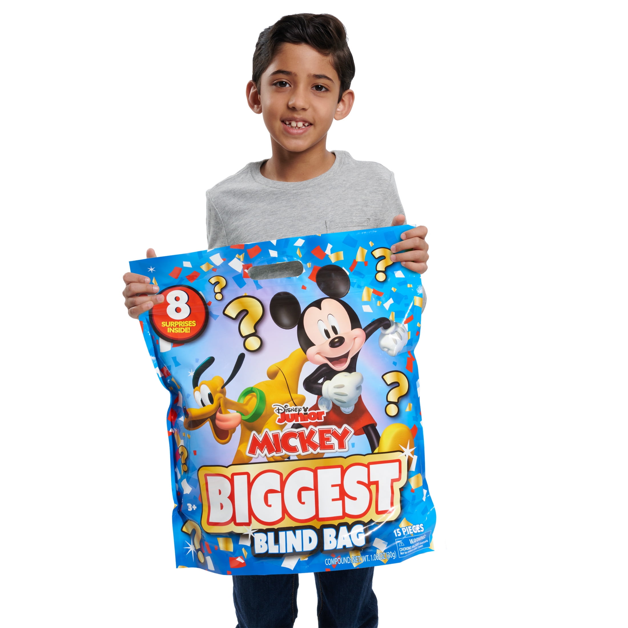 Disney Junior Mickey Mouse Biggest Blind Bag Ever, 8 Surprises Inside, Kids Toys for Ages 3 up