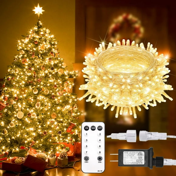 Luces navideñas SUDDUS 200 LED, 20 m, resistentes al agua, color blanco cálido