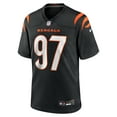 thumbnail image 2 of Men's Nike Shemar Stewart  Black Cincinnati Bengals Team Game Jersey, 2 of 6