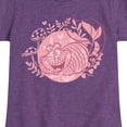 thumbnail image 3 of Alice in Wonderland - Cheshire Cat Pink - Youth Girls Fitted Short Sleeve T-Shirt, 3 of 5