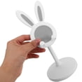 thumbnail image 3 of WEUVEB Bunny Shape Small Cell Phone Holder White Plastic Stand for Smartphones 1 Piece, 3 of 9