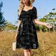 thumbnail image 4 of Vestido de manga corta con luces LED Ropa de mujer Vestido largo, 4 of 7