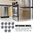 thumbnail image 3 of HLONK 4Pcs Professional Dishwasher Lower Rack Rollers Wheels Replacement Parts, 3 of 8