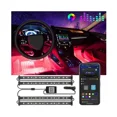 thumbnail image 2 of Luces interiores LED para automóvil, barras de luz LED para automóvil Piezas de automóvil con puerto USB Kit de iluminación de control de aplicación Colores de bricolaje ilimitados Luces de humor, 2 of 4