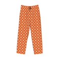 thumbnail image 2 of Fotbe Orange And White Polka Dot Men's Pajama Pants,Sleepwear Pants,Pj Bottoms Drawstring And Pockets-Large, 2 of 7