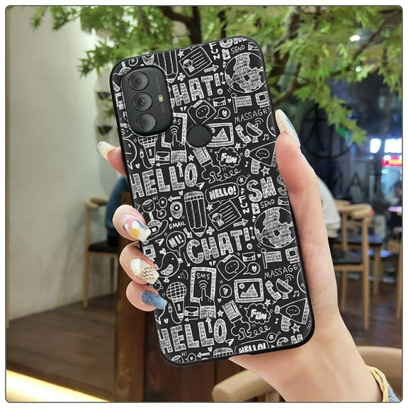 HBH-Phone Case For MOTO G Power 2022, Silicone TPU Cute Waterproof Cartoon Durable Fashion Design Cover Anti-knock Shockproof Back Cover protective Anti-dust Dirt-resistant Soft case