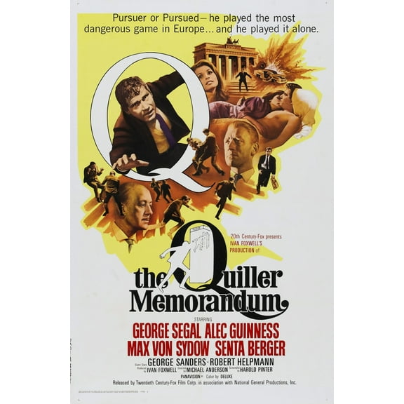 The Quiller Memorandum George Segal Us Poster 1966. Tm & Copyright �20Th Century Fox/Courtesy Everett Collection Movie Poster Masterprint (11 x 17)