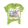 thumbnail image 2 of Baohd Pull-Over pour Femmes Col en V Manches Courtes Extensibles Tout Neuf avec Étiquettes Coton Premium Vert S, 2 of 6
