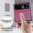 thumbnail image 2 of for Motorola Razr 40 Case, PU Leather Protective Cover with Ring Flip Phone Case Motorola Razr 40 ZH Purple, 2 of 18