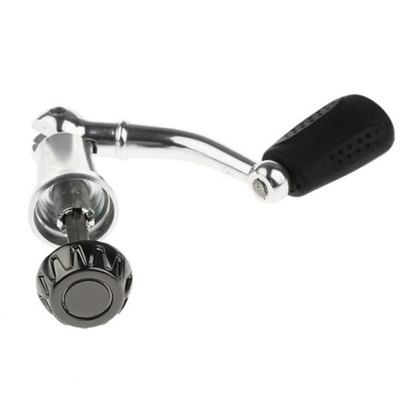 Wswqop Fishing Reel Handle with Knob Foldable Handle Grip for Reel Silver S