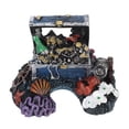 thumbnail image 1 of Caja del tesoro del acuario, adorno, cueva escondite, joyero de resina realista, decoración para tanque de agua dulce y salada, azul, 1 of 5