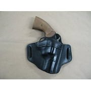 Rossi 971 / 972 2.5" Revolver 6 Shot Leather 2 Slot Pancake Belt Holster BLACK RH