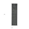 thumbnail image 5 of HomeRoots 511335 10 ft. Hand Woven Runner Rug, Gray & Black, 5 of 5