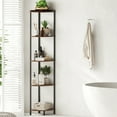 thumbnail image 5 of SUNMORY 65" Corner Shelf Stand, 5-Tier Industrial Corner Shelves, Wall Corner Bookshelf, Display Shelf Tall Shelf Plant Stand for Bedroom, Bathroom, Living Room, Corridor, 5 of 13