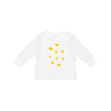 

Inktastic Cute Yellow Stars Gift Toddler Boy or Toddler Girl Long Sleeve T-Shirt