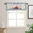 thumbnail image 2 of Valances for Windows 4th of July Independence Day Vintage Red Truck American Flag Stripes Star Kitchen Curtains Valances 54"x18" Blackout Window Treatments Rod Pocket Valance Curtains for Bathroom, 2 of 5