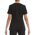 thumbnail image 2 of Genuine Dickies Women’s Stretch Twill V-Neck Rib-Knit Trim Scrub Top, WM12T914, 2 of 7