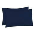 thumbnail image 3 of The Great American Store 600 Thread Count-100% Cotton Waterbed Sheet Set 4PC - 21" Deep Pocket Unattached (Solid, Navy Blue , Queen), 3 of 3