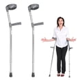 thumbnail image 1 of Par de Muletas Canadienses con 14 Niveles de Ajuste | Soporta hasta 110 Kg |Aluminio Ultraligero | Codera Ergonómica y Puntas Antideslizantes, 1 of 10