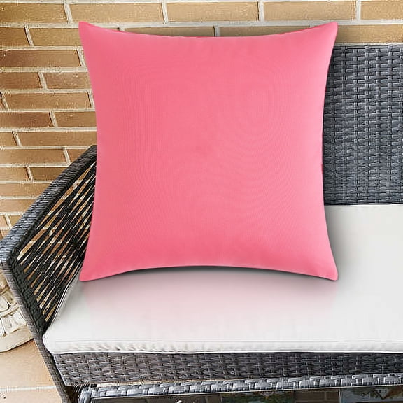 Secfreeship 17.7"x17.7" Outdoor Waterproof Pillow Cover, Modern Solid Color UV Resistant Cushion Cover for Patio Garden, Indoor/Outdoor Cushion Covers Pillows Shells,Fade Resistant Throw Pillowcase