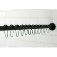 thumbnail image 3 of Kingston Brass SRK600 72 in. Edenscape Adjustable Shower Curtain Rod with Rings, Matte Black, 3 of 4
