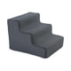 thumbnail image 5 of Escaleras para mascotas, escaleras para perros, rampa para perros, escalera multiusos, antideslizante, lavable a máquina, funda para cama, sofá, silla , S 3 peldaños S 3 peldaños gris oscuro, 5 of 8