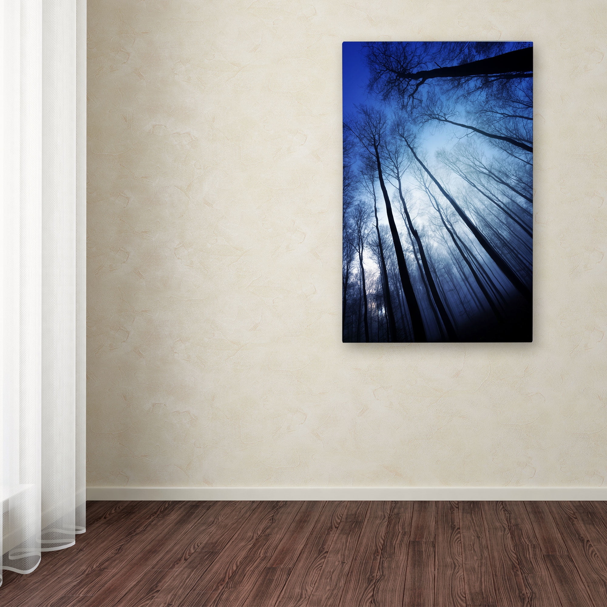Trademark Fine Art "Blue Forest" Canvas Art by Philippe Sainte-Laudy