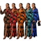 thumbnail image 2 of Vestido largo africano para mujer, traje Sexy de cintura alta con cuello de pico, abertura, estampado de flores, ropa de calle elegante para fiesta, 2 of 5