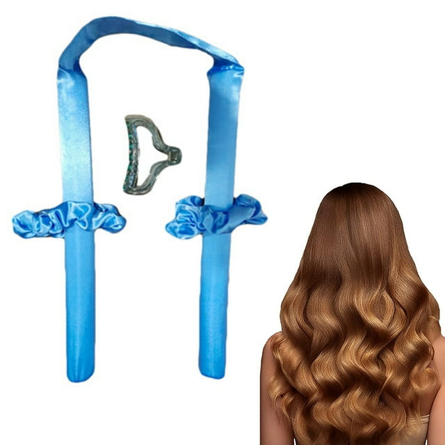 Rizadores sin calor para cabello largo, sin rizos de calor Cinta de seda suave Rulos para el cabello Diadema Moldeador ondulado Herramientas de estilismo para el cabello DIY Adepaton 221319-3