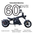 thumbnail image 2 of Moto Eléctrica M8 - 60km/h - 2000W - Autonomía 75km, 2 of 12