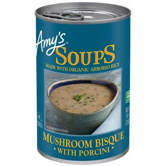 2X-Amy's Soups Mushroom Porcini Bisque - 14 oz