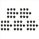 thumbnail image 1 of 50pcs Caja Negra Rounda de Bateria de Boton para CR2032 2016 2025, 1 of 5