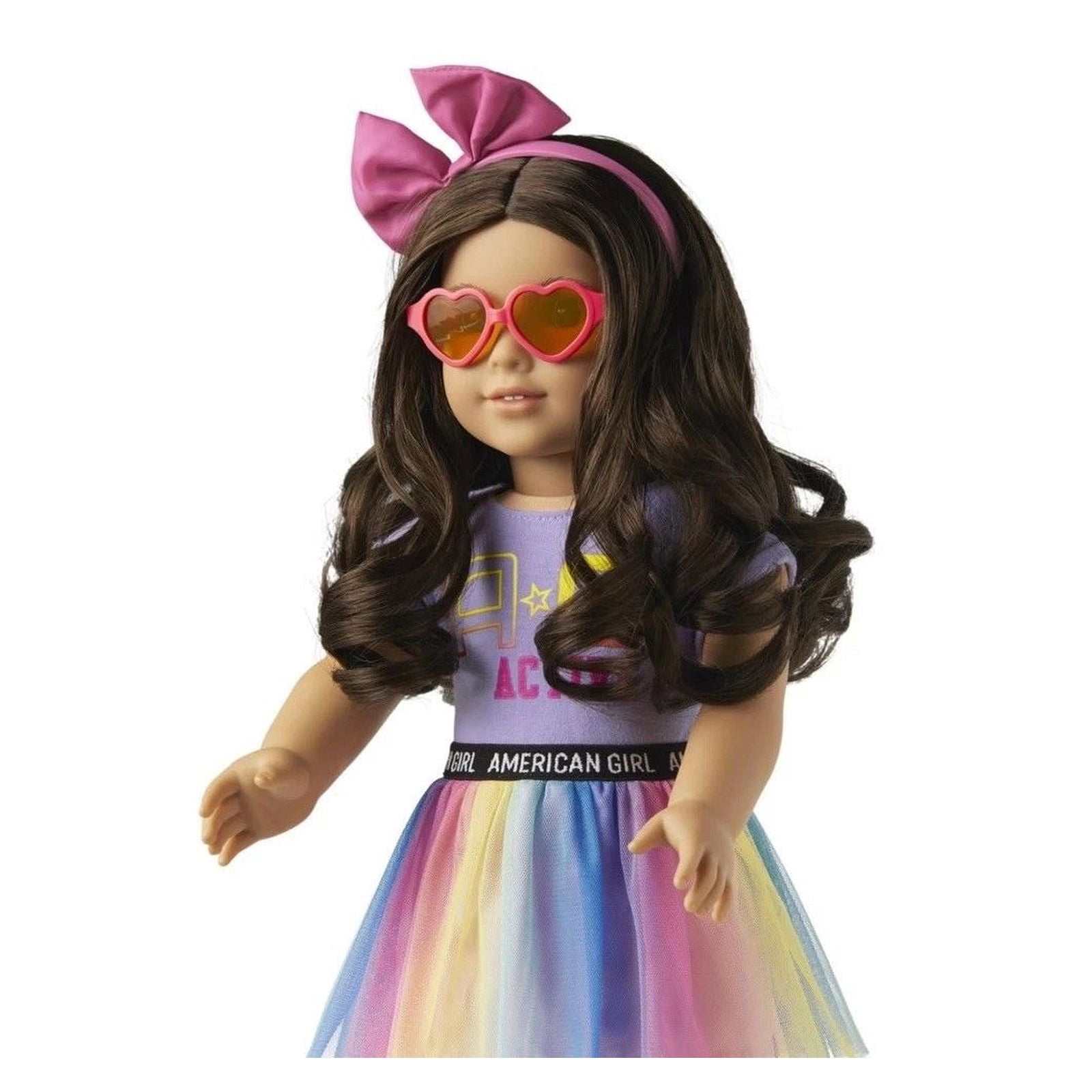 American Girl Truly Me 18" Doll Accessories Rainbow Skirt, Headband, Sunglasses