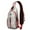 White Christmas Icon, variant on Sling Backpack,White Christmas Santa and Tree Pattern Crossbody Bag with Water Bottle Holder,Waterproof Sling Bag for Men/Women with Chest Phone Holder for Hiking,Travel