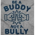 thumbnail image 2 of Be A Buddy Not A Bully Friendly Cute Womens Fitted Plus Size Graphic Tee Brisco Brands 2X, 2 of 5