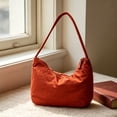thumbnail image 4 of EARKITY Women's Solid Color Handheld Bag Large Capacity Soft Nylon Bag Armpit Bag Style Shoulder, 4 of 7
