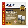 Equate Maximum Strength Acid Reducer Ranitidine Tablets, 150 mg, 130 Ct, 2 Pk