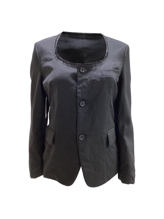 Pre-Owned Comme des Garçons Frayed Jacket in Black Wool