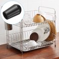 thumbnail image 6 of REGALWOVEN 50Pcs Kitchen Sink Rack Feet, Plastic Protective Feet for Sink Rack Grid, Black 5 x 8mm, 6 of 6