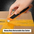 thumbnail image 3 of DIYSELF 2 Pack Utility Knife, Heavy Duty Box Cutter Retractable Knife (Orange), 3 of 6