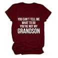 thumbnail image 1 of B91xZ T Shirts pour Femmes Col Rond Ajusté Tops Mode Basique, Vin TTG, 1 of 2