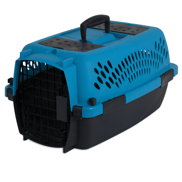 Aspen Pet Pet Porter Fashion Dog Kennel, 19inch Length, Up to 10lbs, Blue and Black Walmart