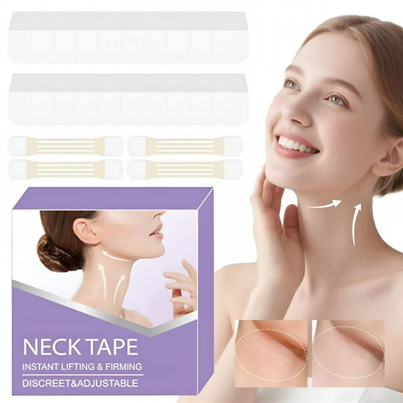 RAGUPEL Neck Tape Lifting Invisible, Neck Lift Tape Instant Lift Neck Tape, The Invisible Neck And Facial Lifting Band Patches Tighten The Loose Skin Of The Double Chin, Eyebrows And Wrinkles