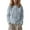 Blue, variant on Round Neck Colorful Button Knitted Cardigan for Women Sweater Open Front Long Sleeve Casual Outwear Cozy Lightweight White