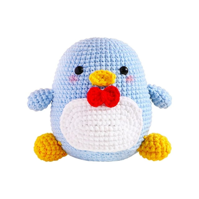 GUOOL Crochet Doll Set for Beginners, DIY Crochet Doll Set, Decorative Crochet Starter Penguin