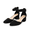 BLACK-NUBUCK, variant on BURUDANI Women's Closed Pointed Toe Low Chunky Heels Pumps Ankle Strap Wedding Business Dressy Shoes