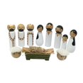 thumbnail image 2 of Juego de estatuas de madera para la natividad del nacimiento de Jesús en miniatura, decoración navideña para el hogar, dormitorio, fiesta interior y, 2 of 9