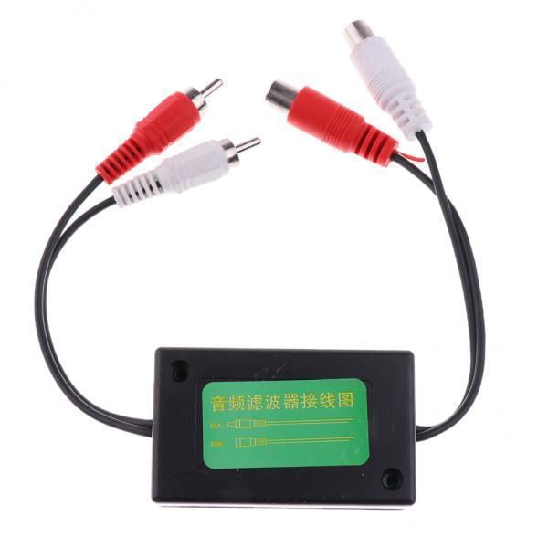 2x 2 To 2 Ground Loop Isolator Noise Audio Filter For Stereo perfke Filtro de ruido de audio para el hogar del automóvil