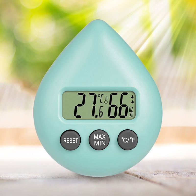 gANGSHI Cute Electronic Thermometer, Water Drop Electronic Indoor  Temperature and Humidity Meter Monitor Indoor Small Room Thermometer Gauge  for Home Room - Yahoo Shopping